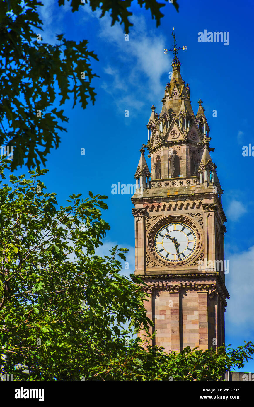 The Albert Clock, Belfast, Northern Ireland Stock Photo