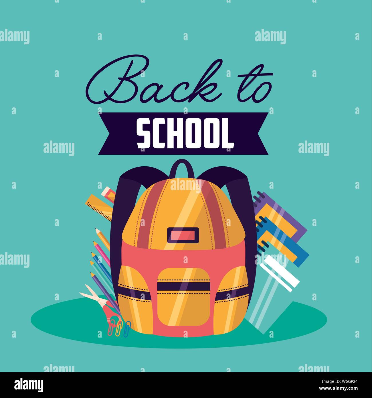 Back to school vector design Stock Vector Image & Art - Alamy