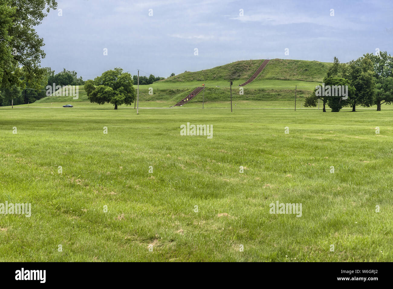 Cahokia Indian Mounds Stock Photo