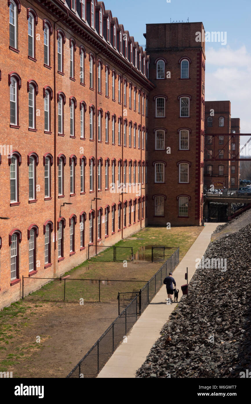 Harmony Mills apartments in Cohoes New York Stock Photo Alamy
