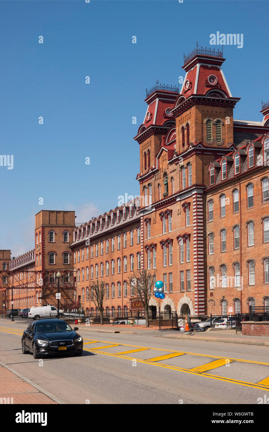 Harmony Mills apartments in Cohoes New York Stock Photo Alamy