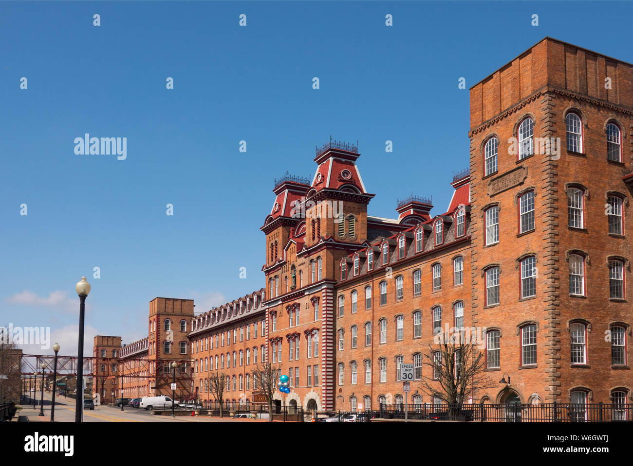 Harmony Mills apartments in Cohoes New York Stock Photo Alamy