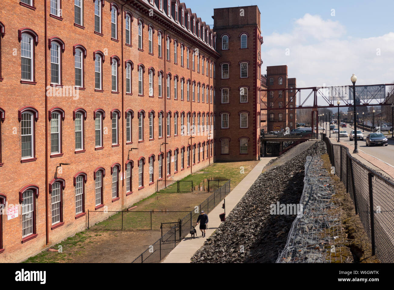 Harmony Mills apartments in Cohoes New York Stock Photo Alamy