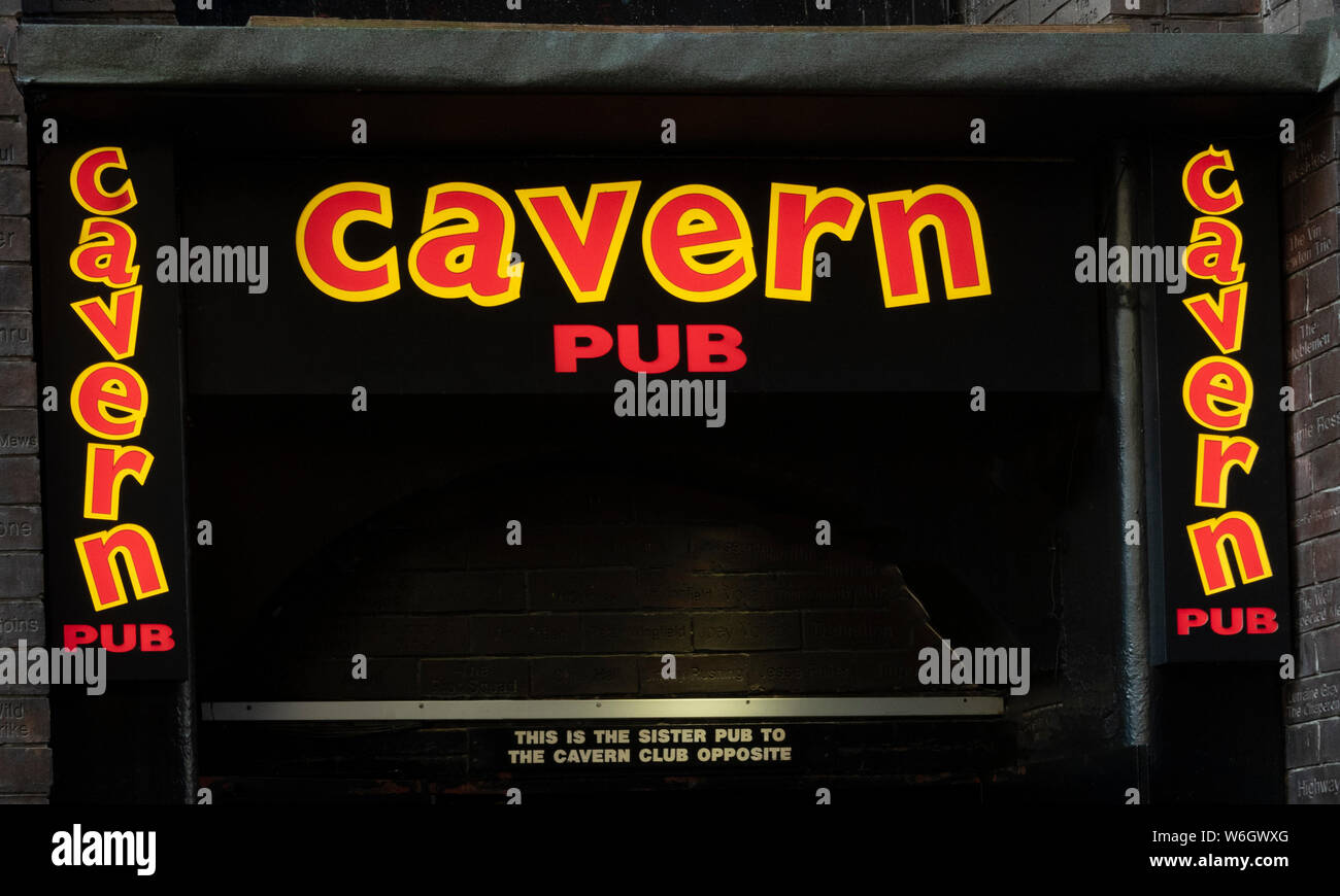 The Cavern Pub across from the Cavern Club on Mathew Street, the