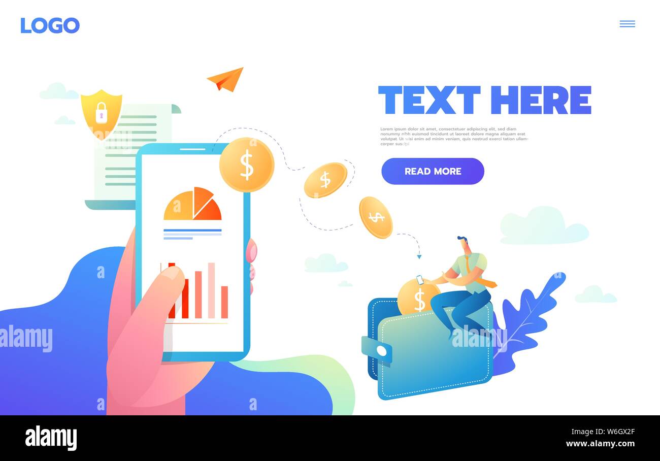 Vector Concept Of Worldwide Money Transfer Sending Yellow - 