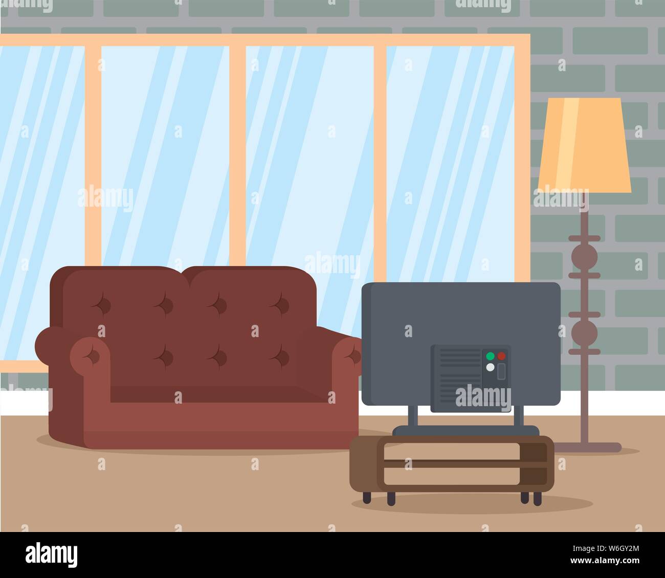 living room flat image design Stock Vector Image & Art - Alamy