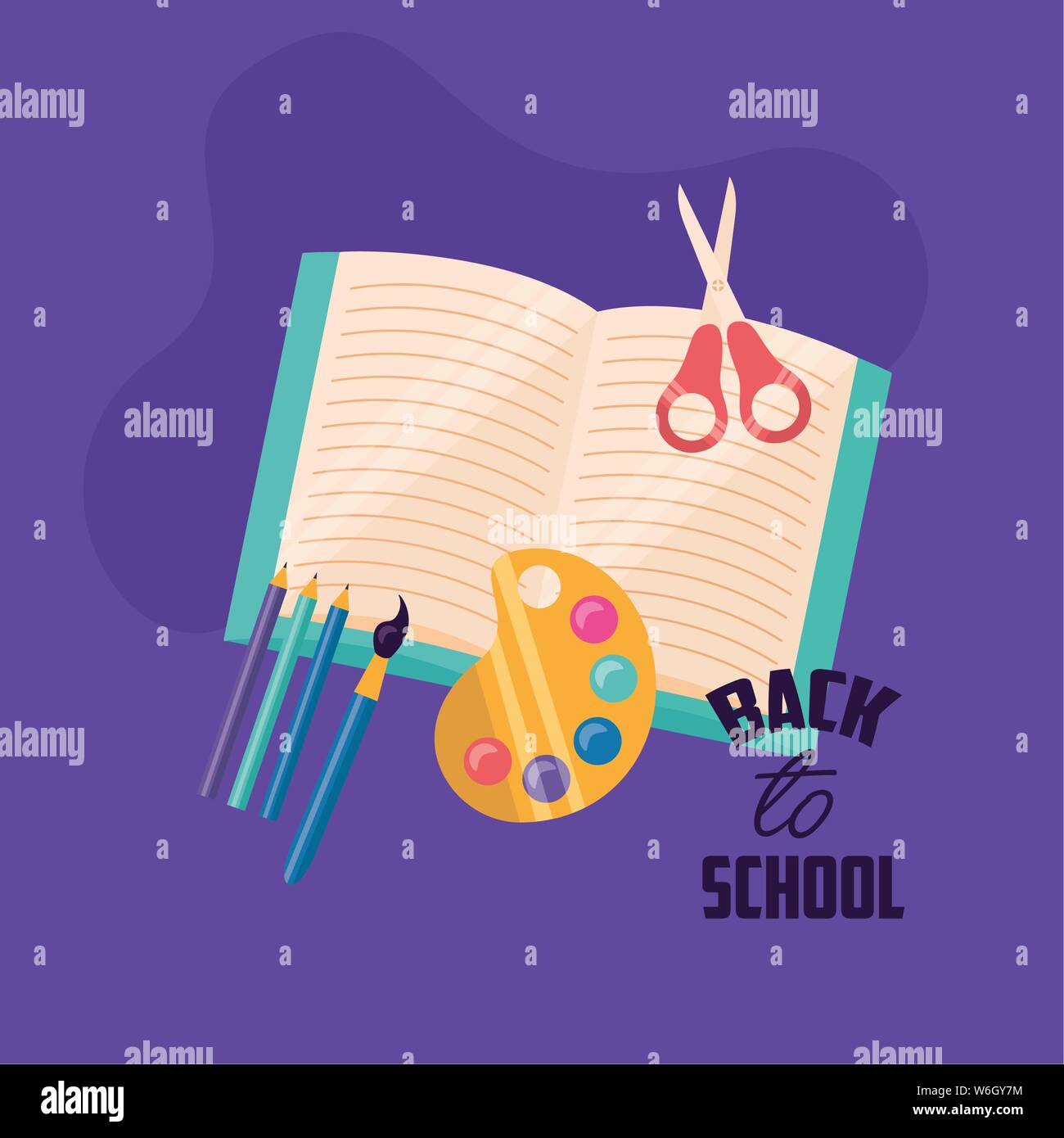 Back to school vector design Stock Vector Image & Art - Alamy