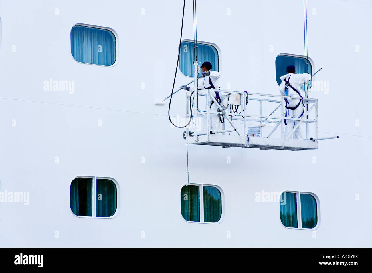 Painting Cruise Ship in Port of Sydney, Cape Breton Island, Nova Scotia, Canada Stock Photo Alamy