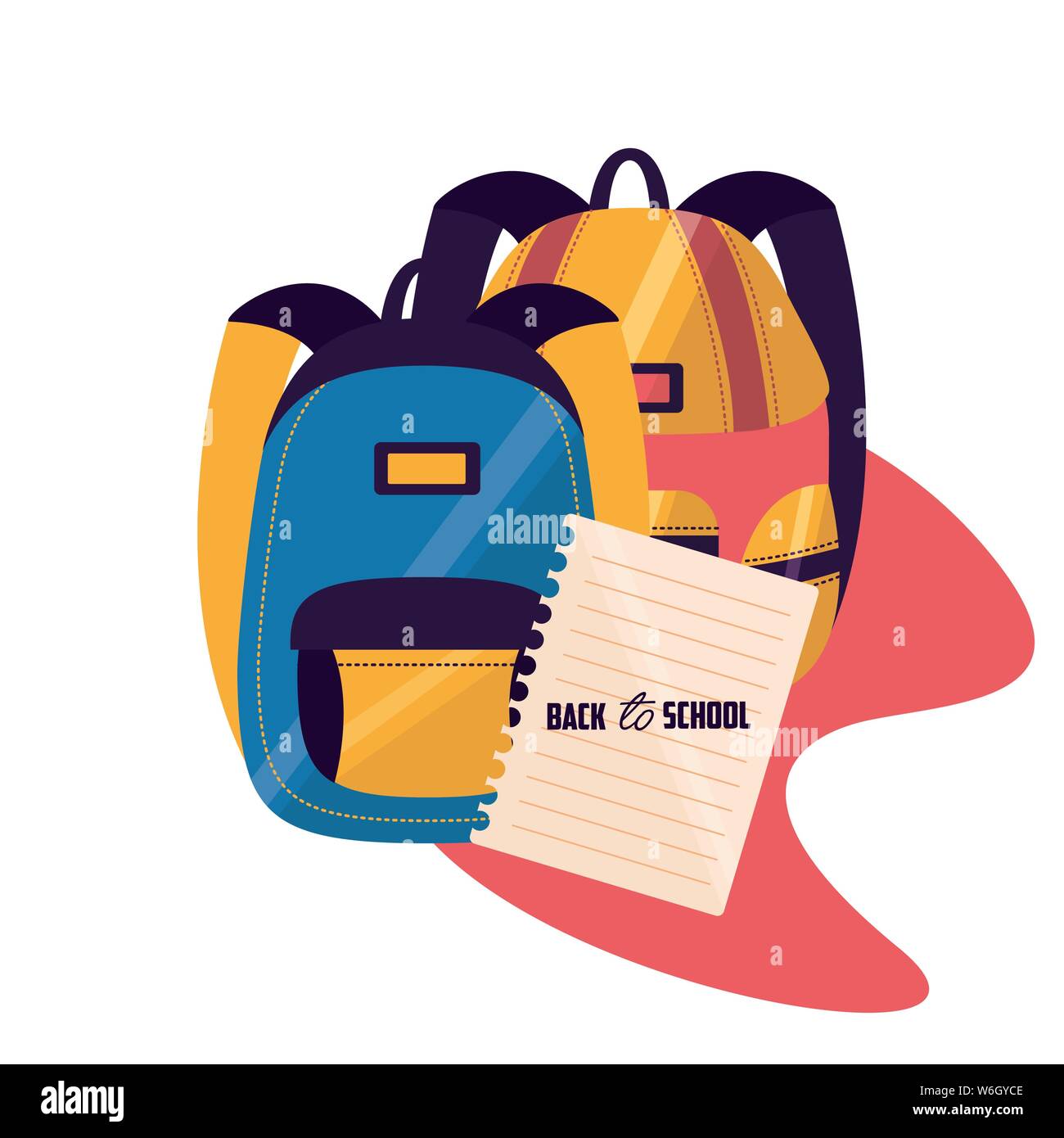 Back to school vector design Stock Vector Image & Art - Alamy