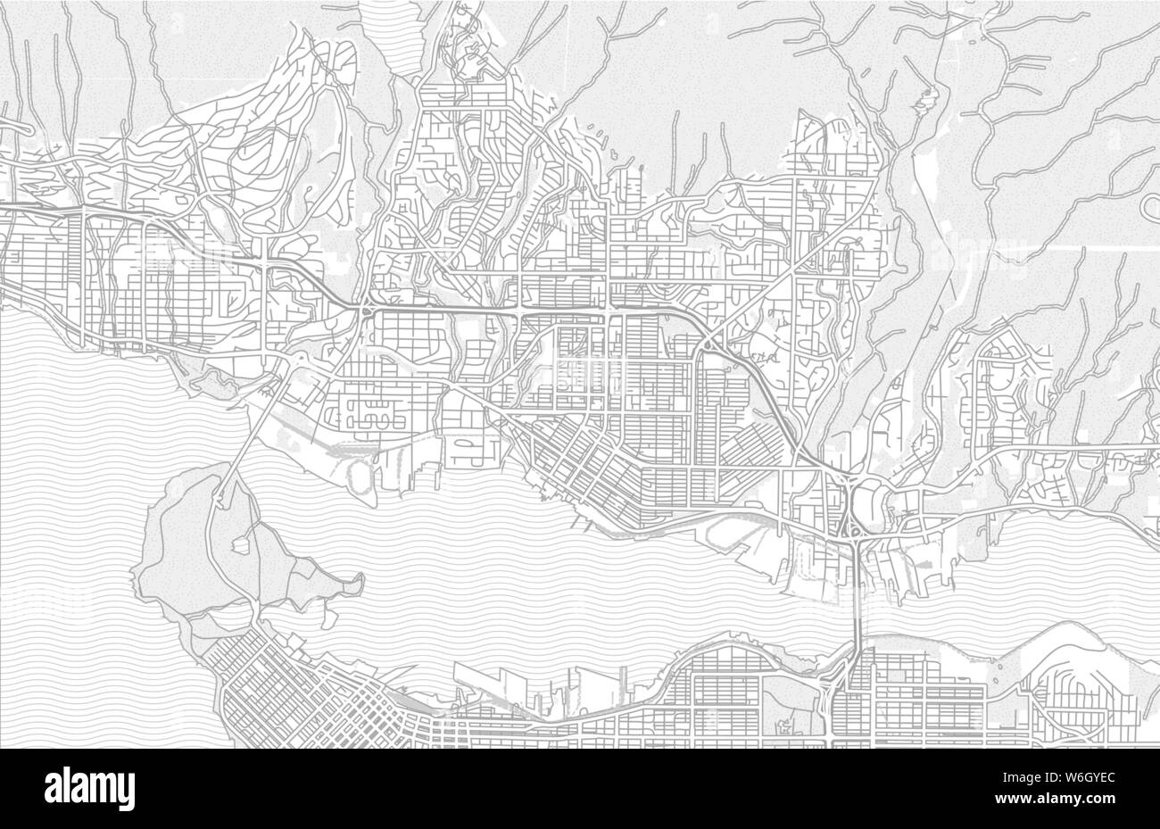 Map North Vancouver Bc North Vancouver, British Columbia, Canada, Bright Outlined Vector Map With  Bigger And Minor Roads And Steets Created For Infographic Backgrounds Stock  Vector Image & Art - Alamy