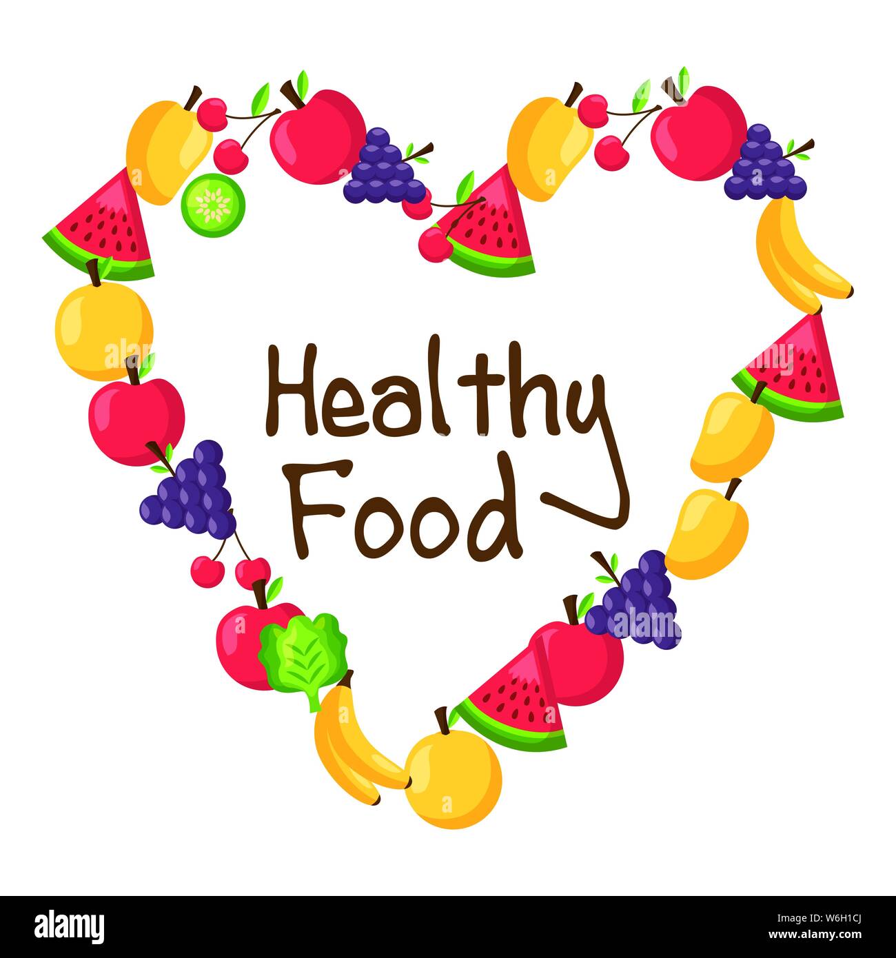 Healthy and organic food vector design Stock Vector Image & Art - Alamy