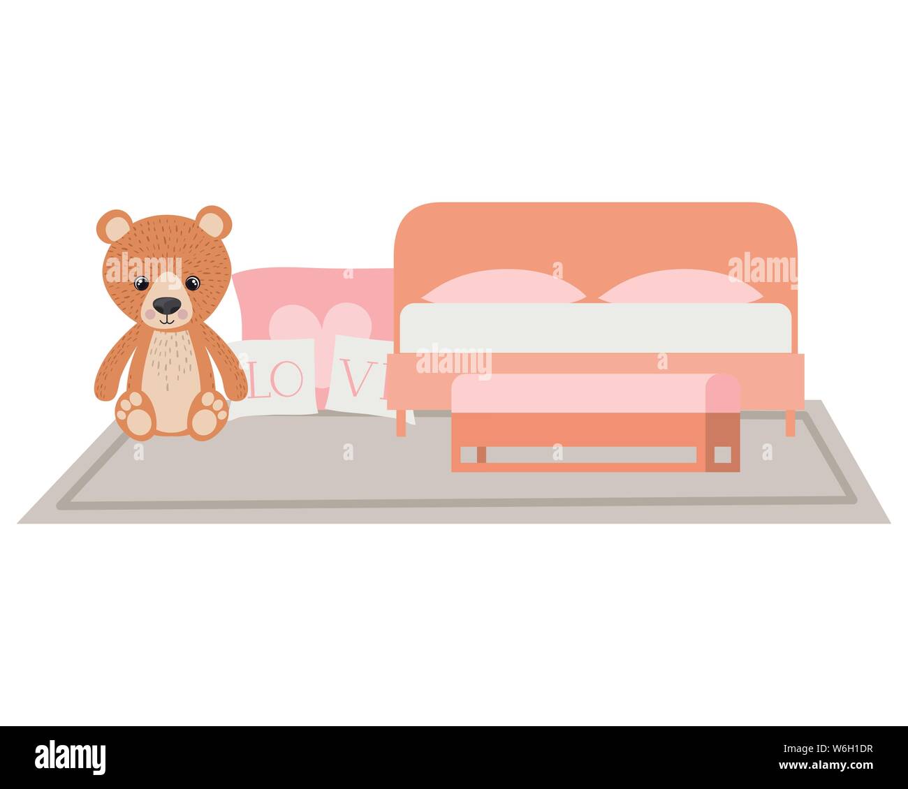 Isolated teddy bear vector design Stock Vector Image & Art - Alamy