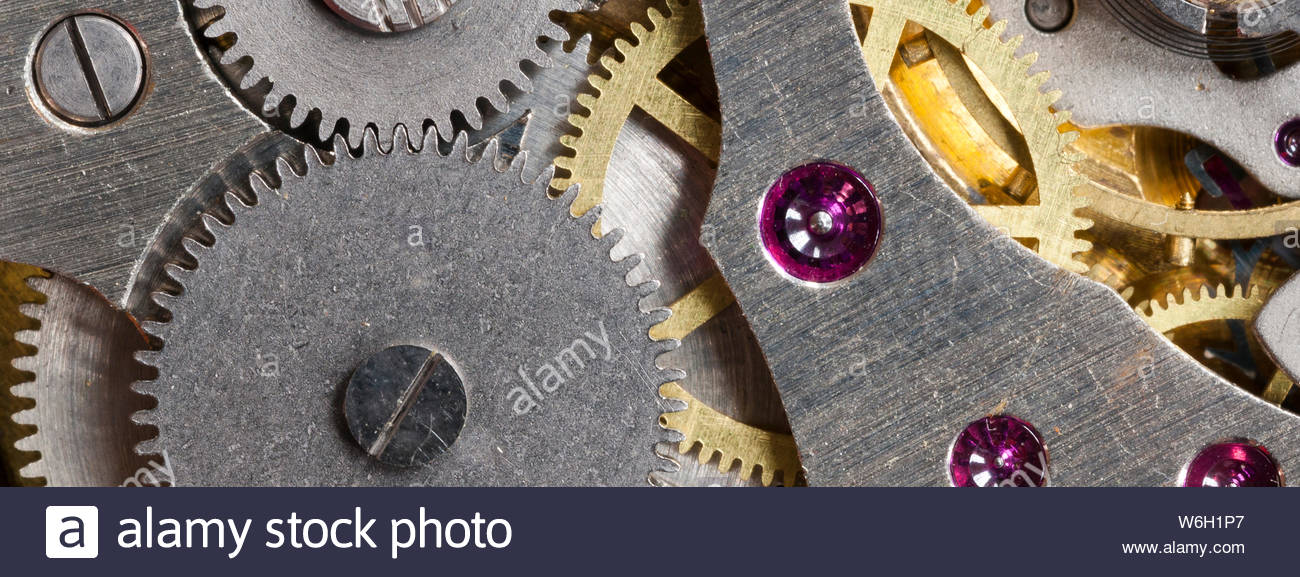 mechanical watch gears