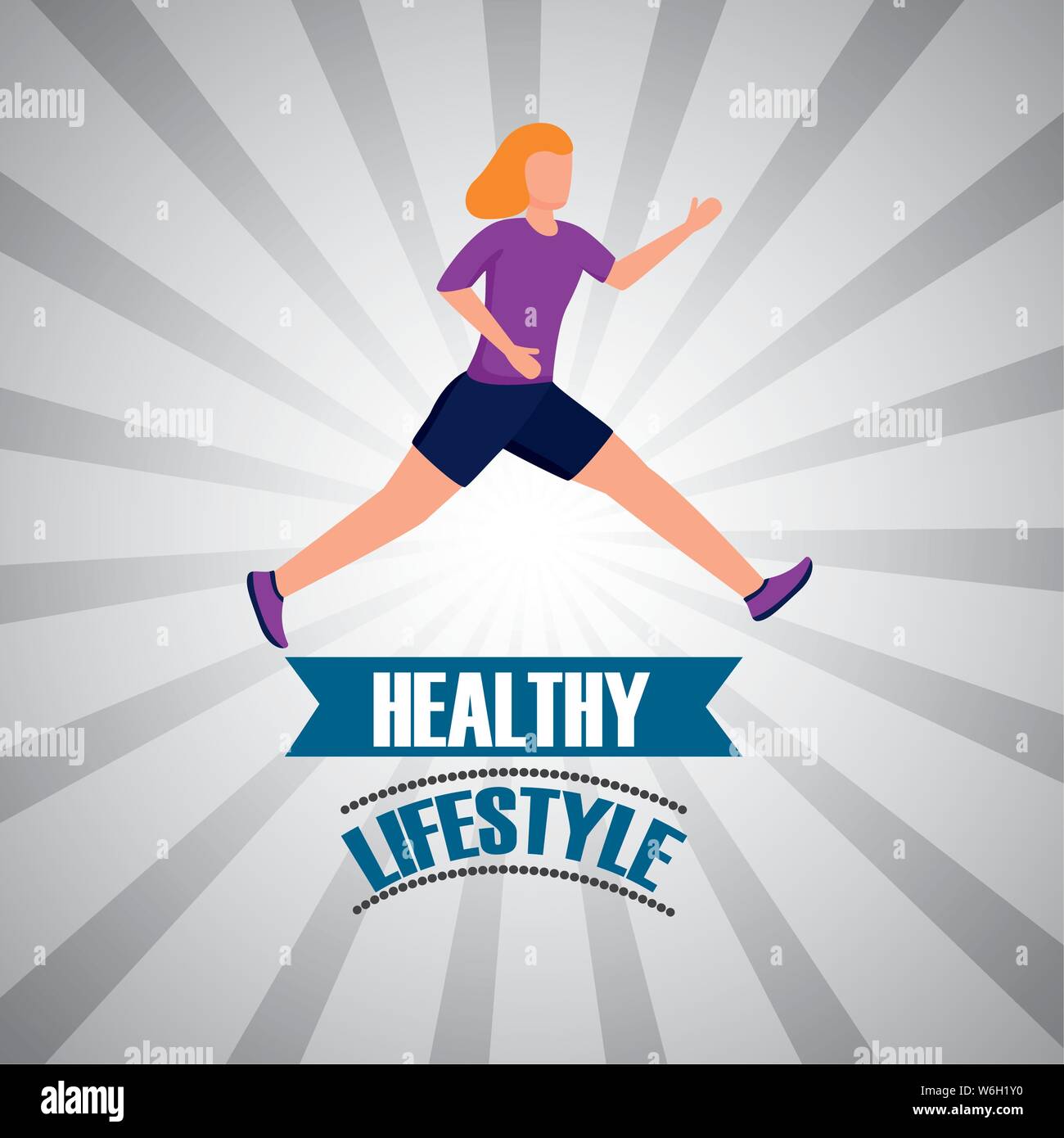 Avatar woman and healthy lifestyle vector design Stock Vector Image ...
