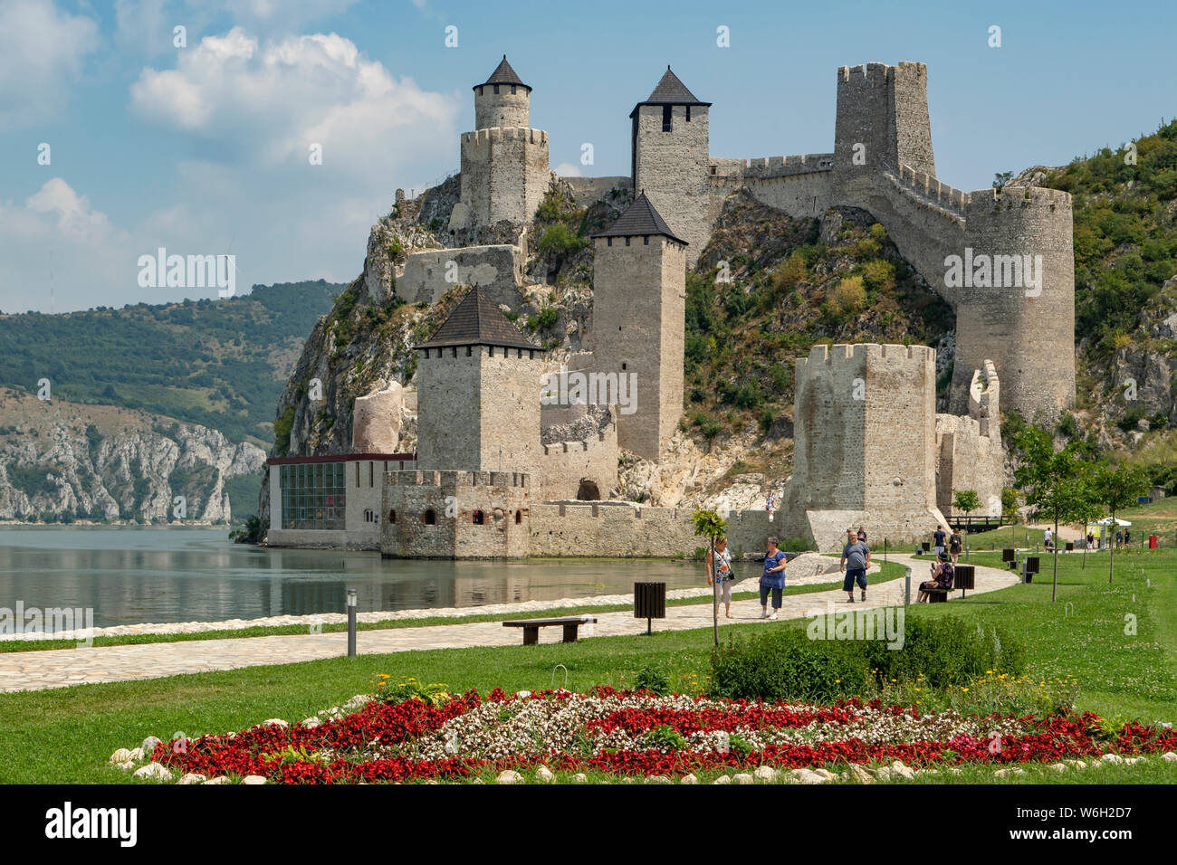 Golubac Fortress, Golubac, Serbia Stock Photo