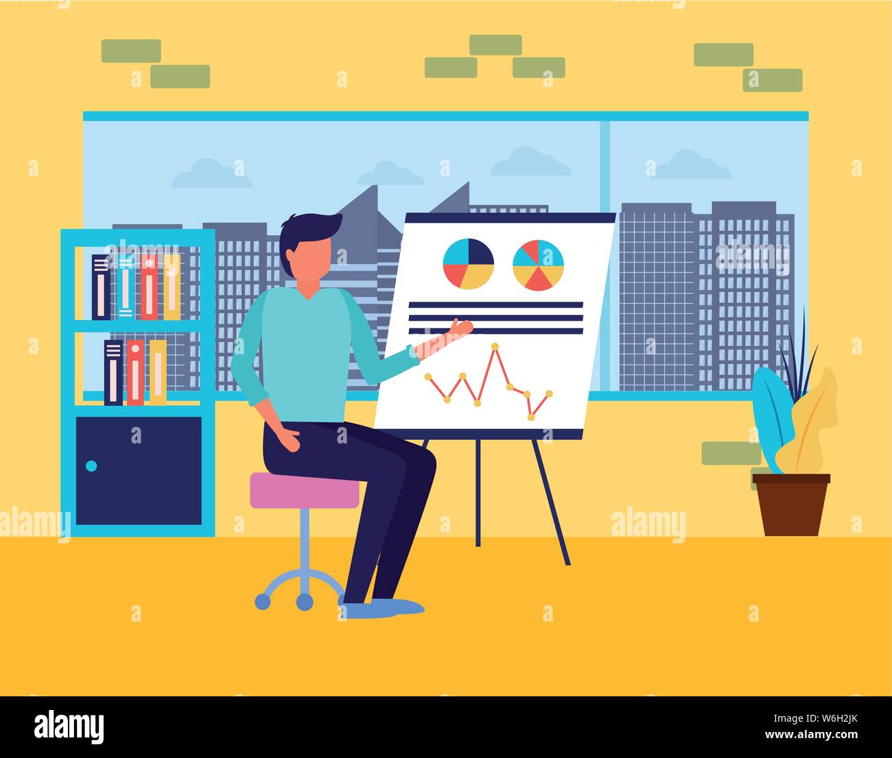 Workflow and infographic vector design Stock Vector Image & Art - Alamy