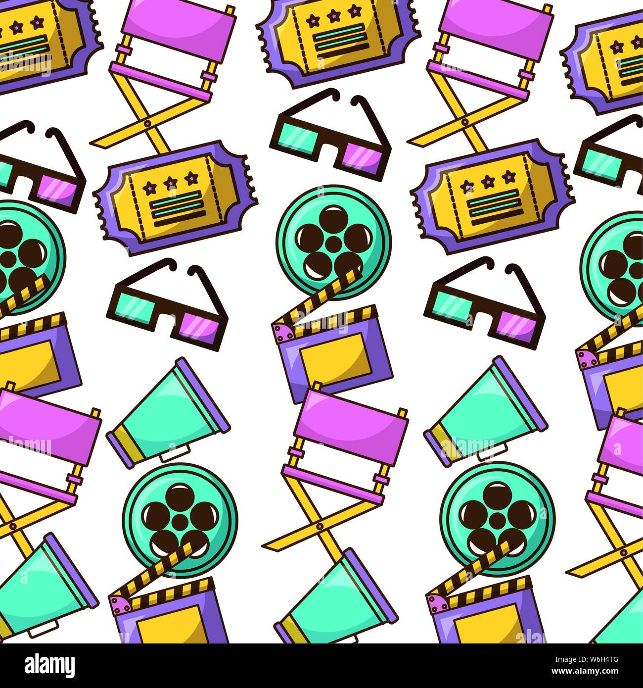 Isolated cinema icon set design Stock Vector Image & Art - Alamy