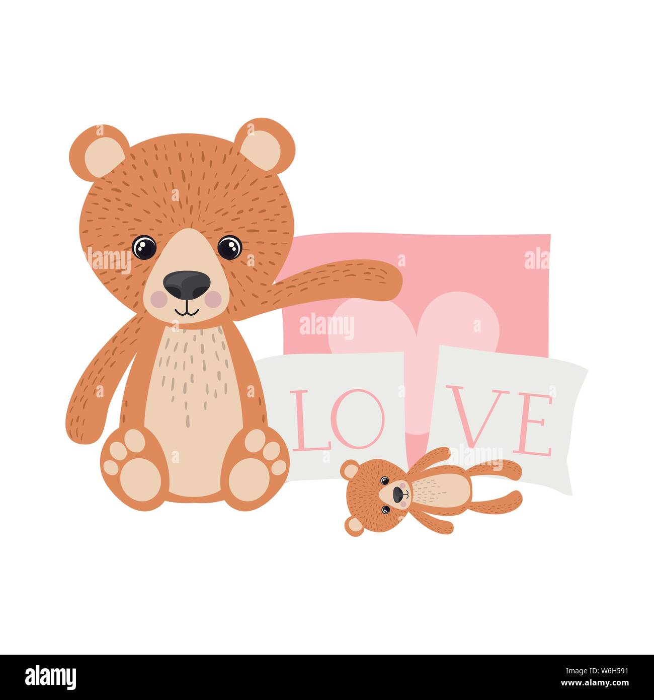 Isolated teddy bear vector design Stock Vector Image & Art - Alamy