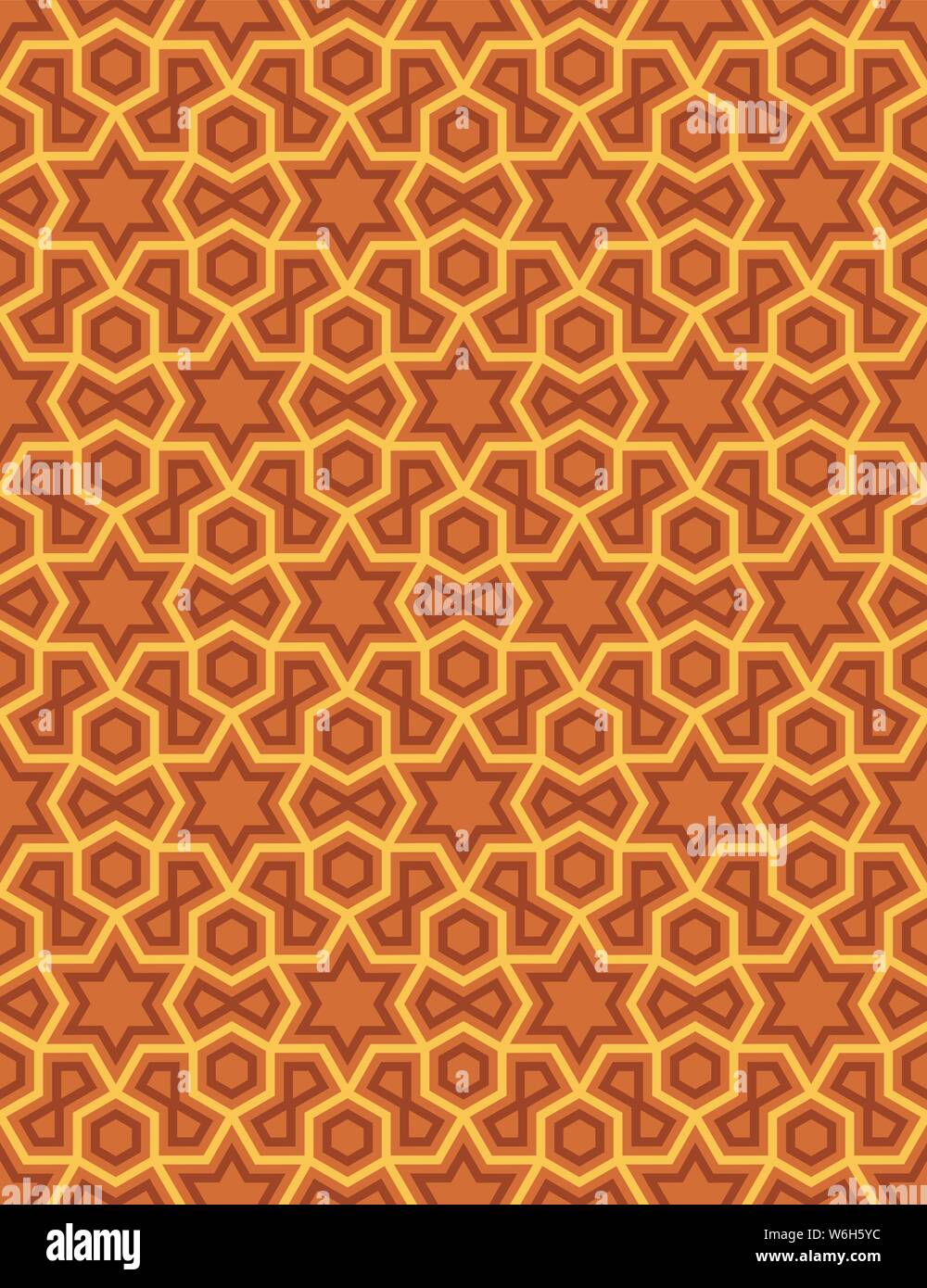 Abstract pattern in Arabian style. Seamless vector background. Islamic abstract ornament pattern Stock Vector