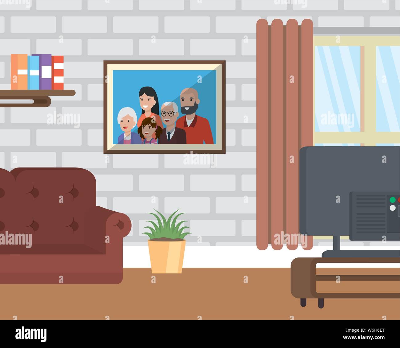 living room flat image design Stock Vector Image & Art - Alamy