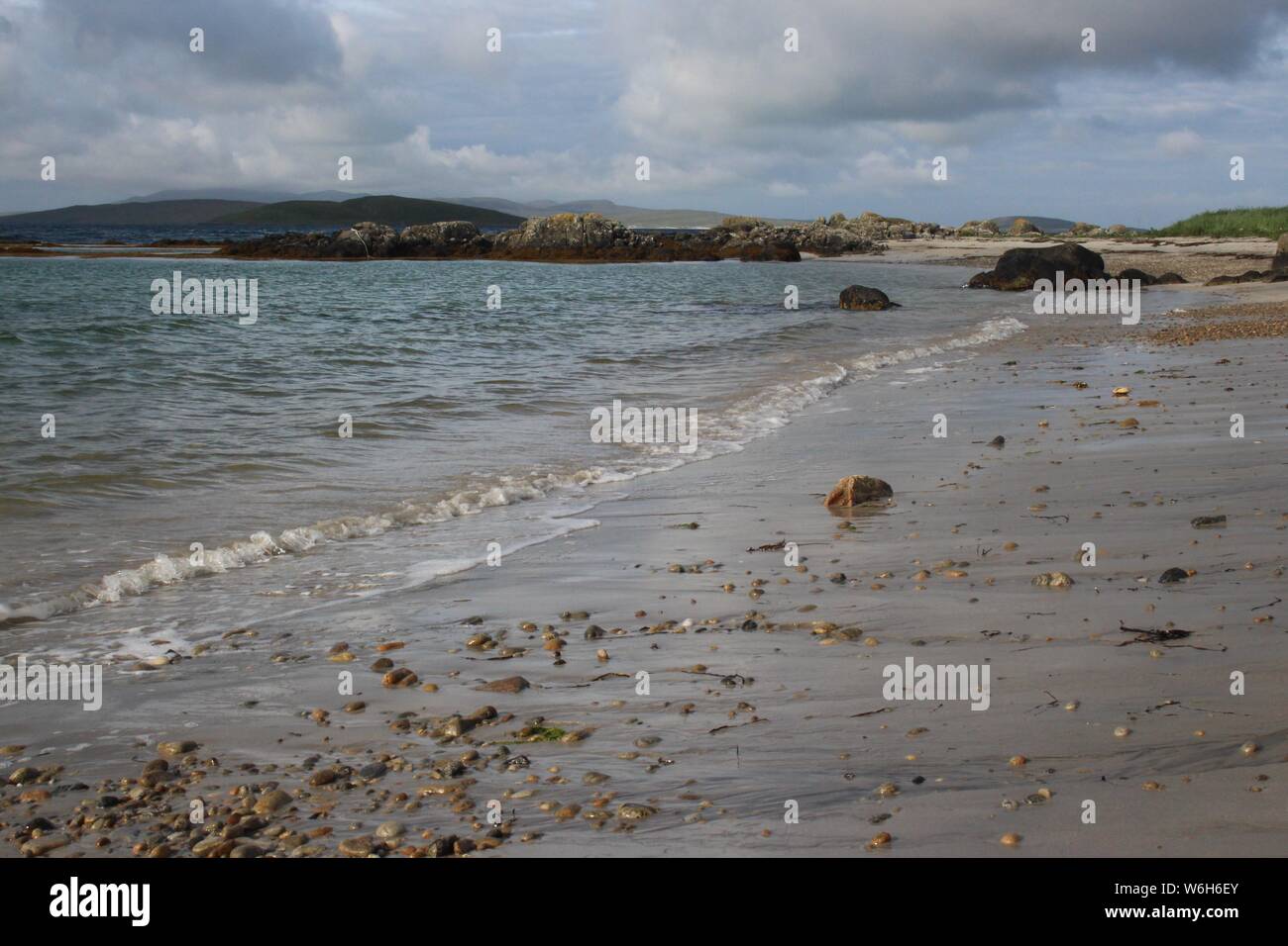 Beach at East Kilbride, South Uist, Outer Hebrides, Scotland Stock Photo
