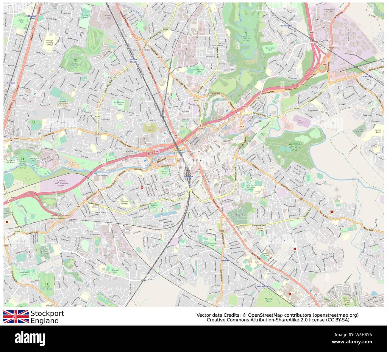 Map Of Stockport High Resolution Stock Photography and Images Alamy