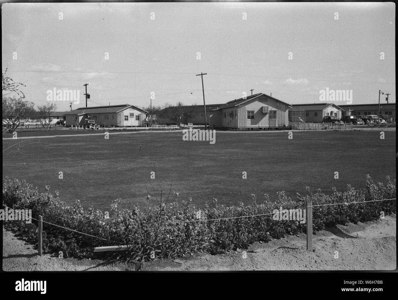 Gila River Relocation Center, Rivers, Arizona. Canal Staff Housing