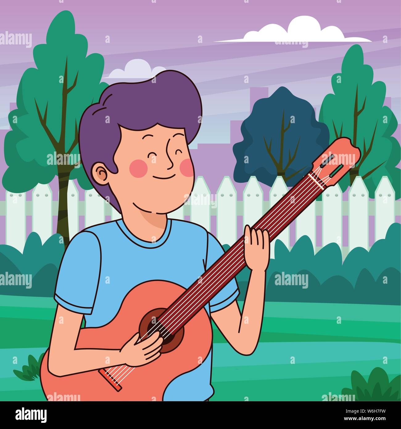 Teenager boy playing the guitar Stock Vector Image & Art - Alamy Teenager boy playing the guitar Stock Vector Image & Art - Alamy