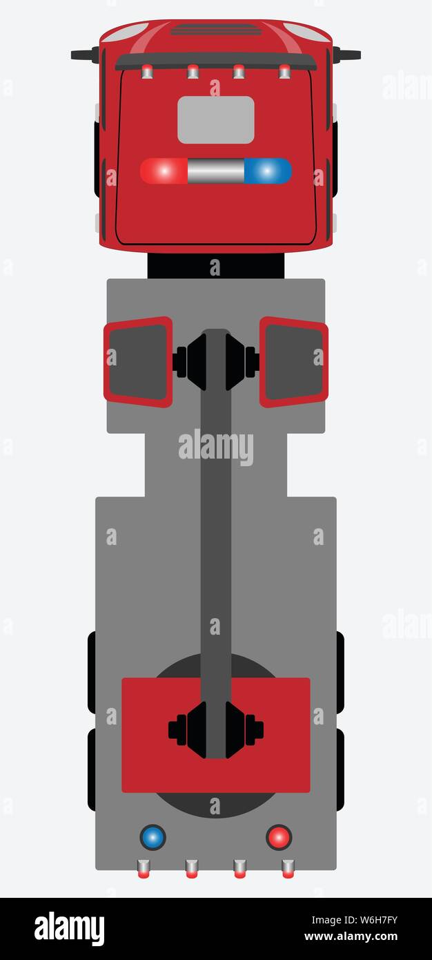 Fire engine top view hi-res stock photography and images - Alamy