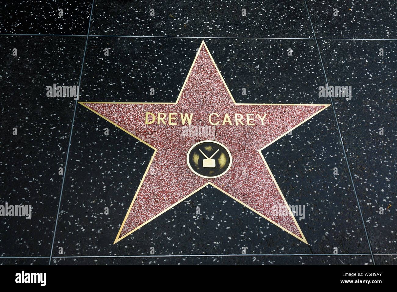 Celebrity Star on the Hollywood Walk of Fame Stock Photo - Alamy