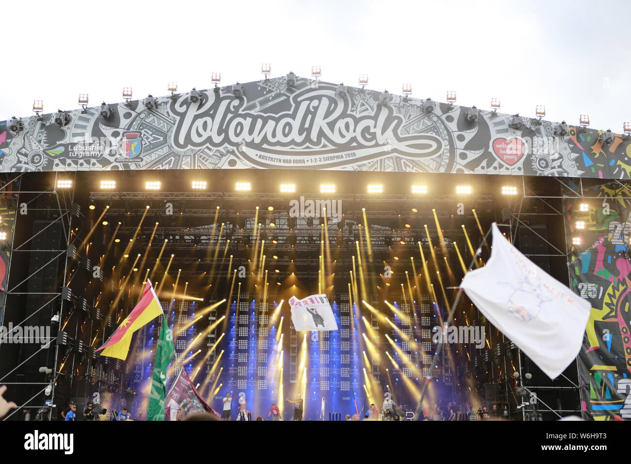 Kostrzyn Polen 1 August 2019 The Main Stage 25 Pol And Rock Festival Is The Biggest Non Commercial Festival In Europe This Year The Festival Will Take Place On 1 3 August In The Town Of Kostrzyn
