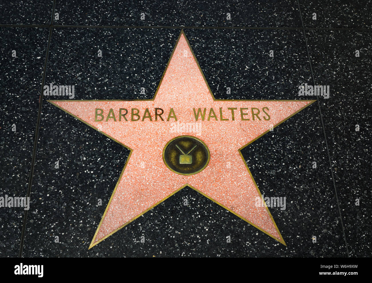 Celebrity Star on the Hollywood Walk of Fame Stock Photo - Alamy