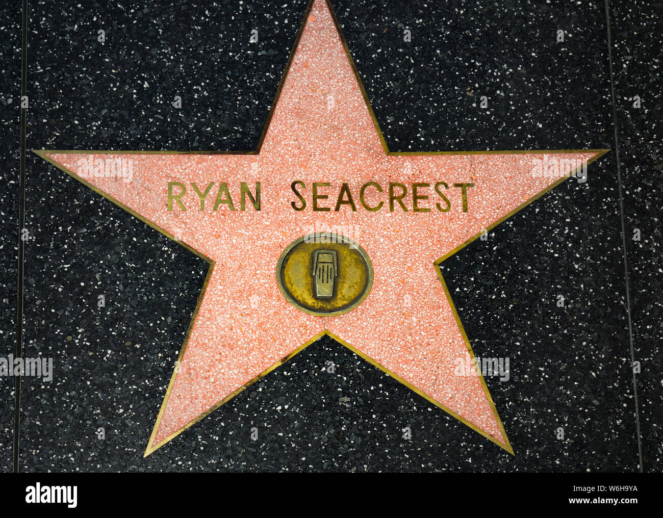 Celebrity Star on the Hollywood Walk of Fame Stock Photo - Alamy
