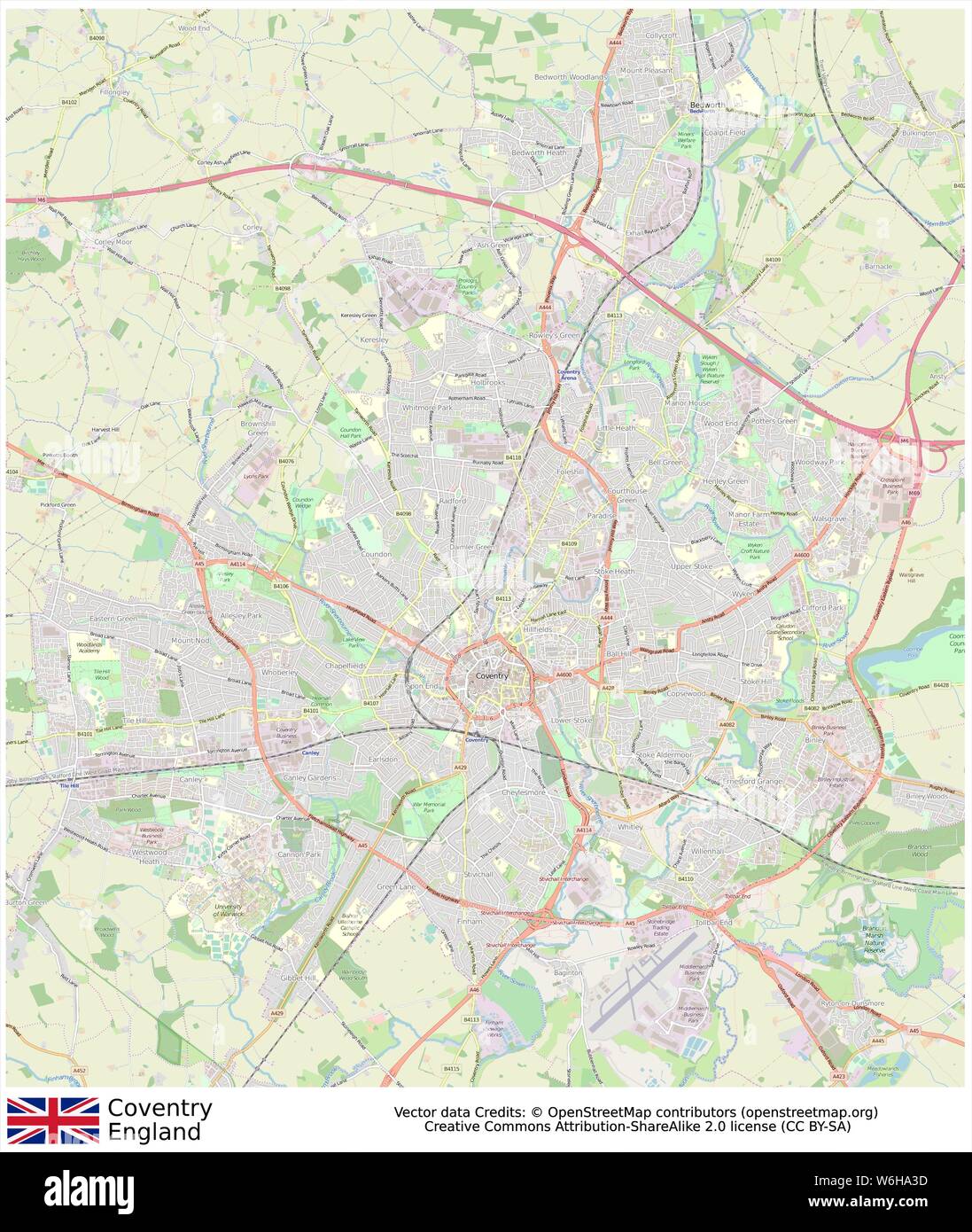 Coventry Map High Resolution Stock Photography and Images - Alamy