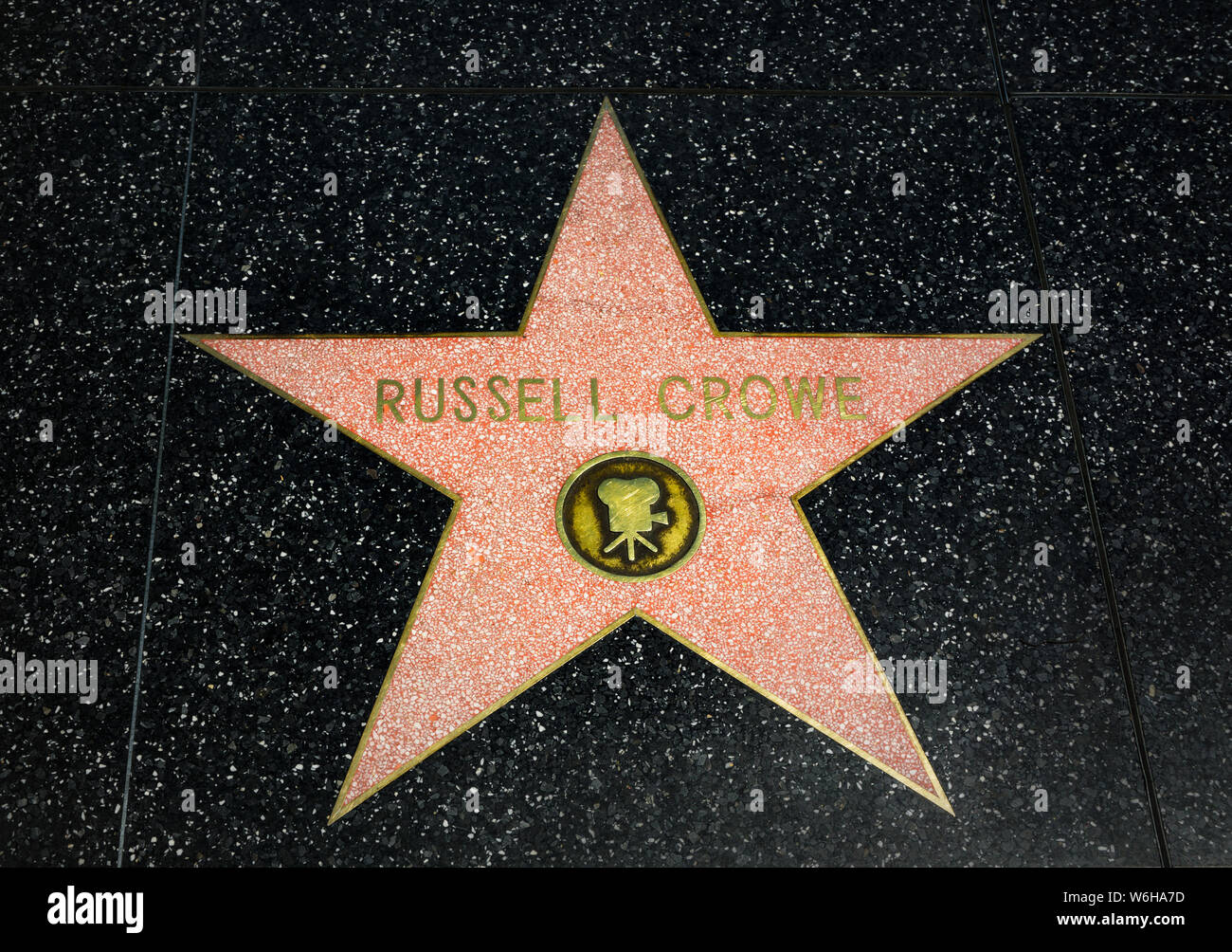 Celebrity Star on the Hollywood Walk of Fame Stock Photo - Alamy