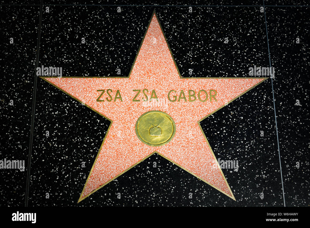 Celebrity Star on the Hollywood Walk of Fame Stock Photo - Alamy