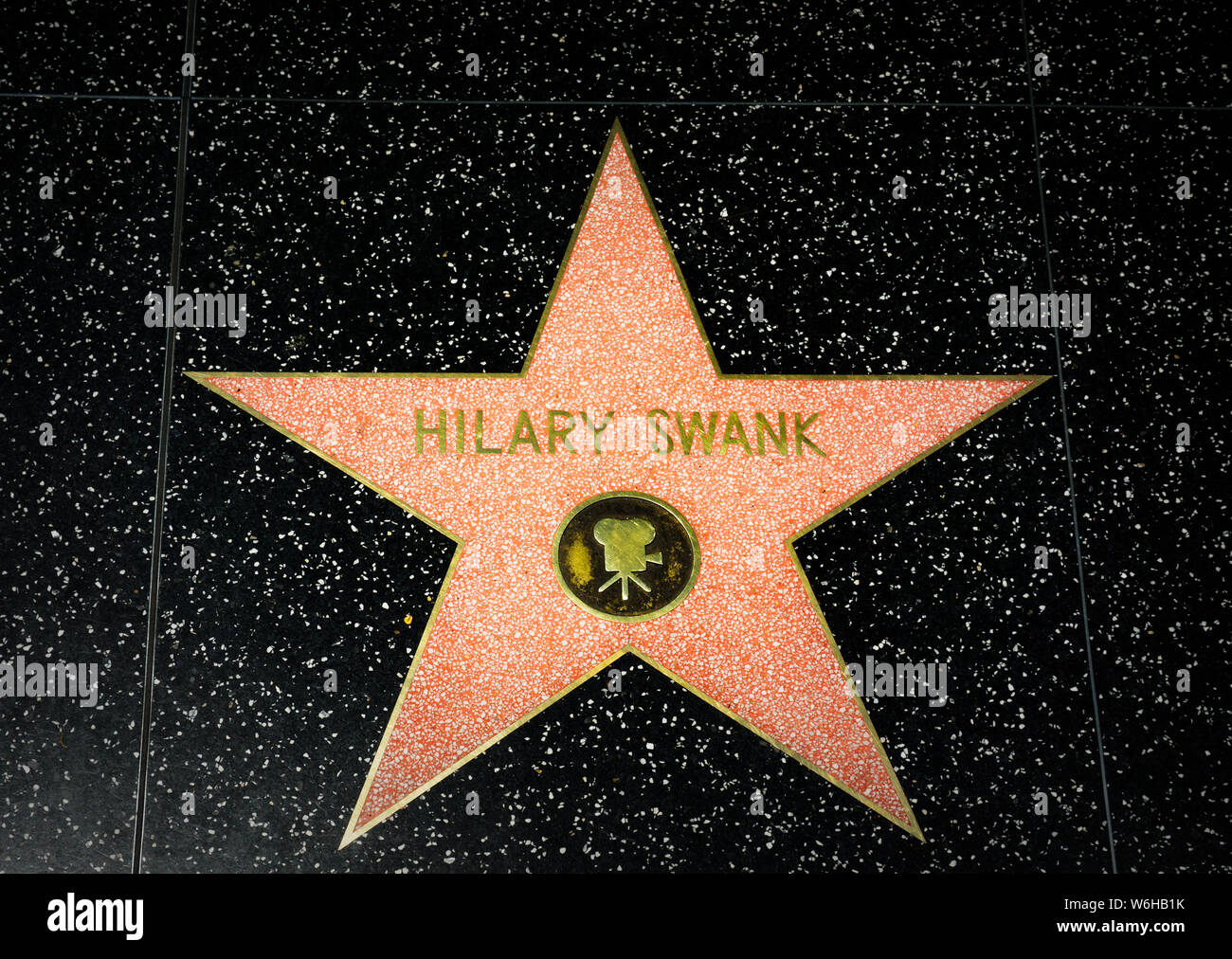 Celebrity Star on the Hollywood Walk of Fame Stock Photo - Alamy