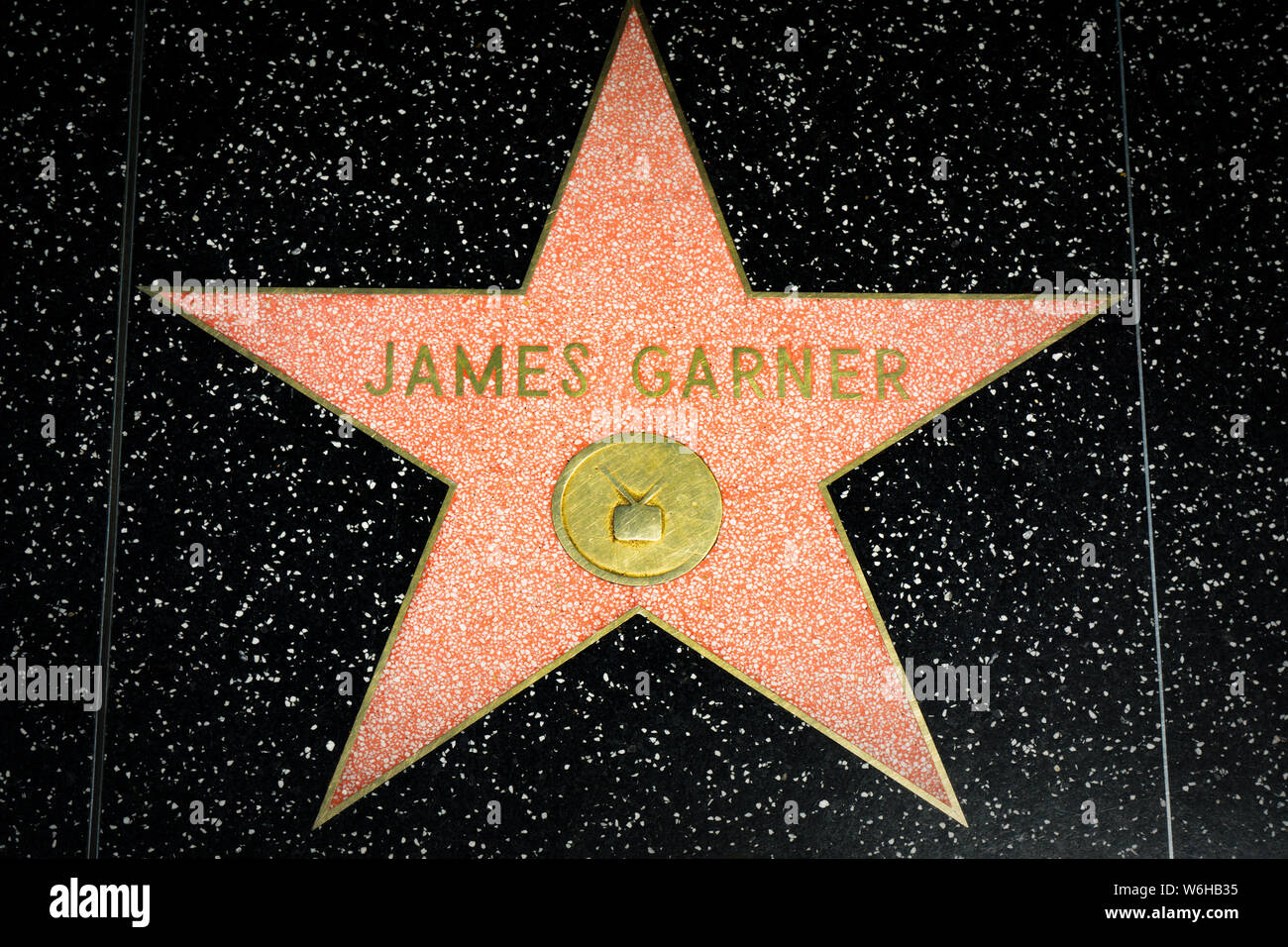 Celebrity Star on the Hollywood Walk of Fame Stock Photo - Alamy