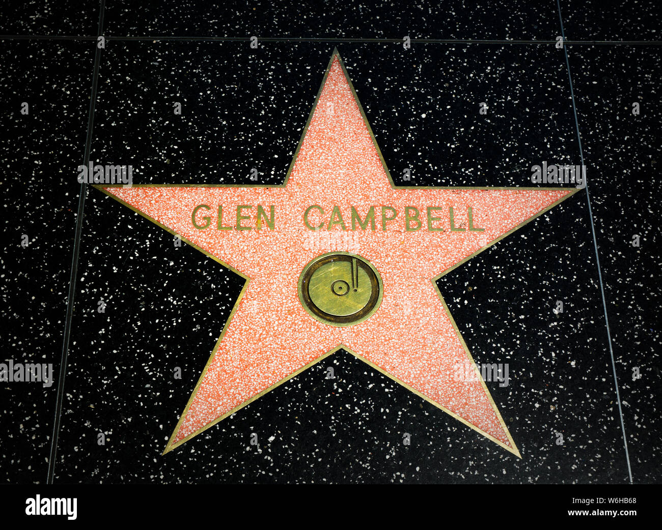 Celebrity Star on the Hollywood Walk of Fame Stock Photo - Alamy