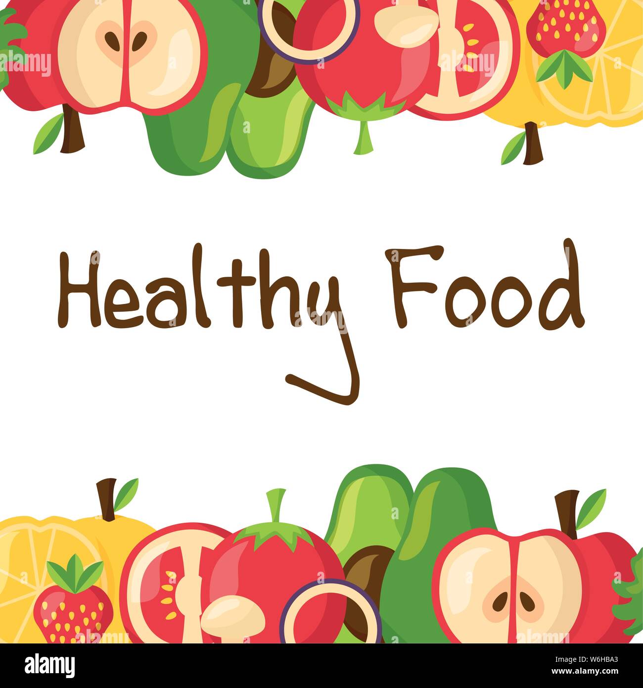 Healthy and organic food vector design Stock Vector Image & Art - Alamy
