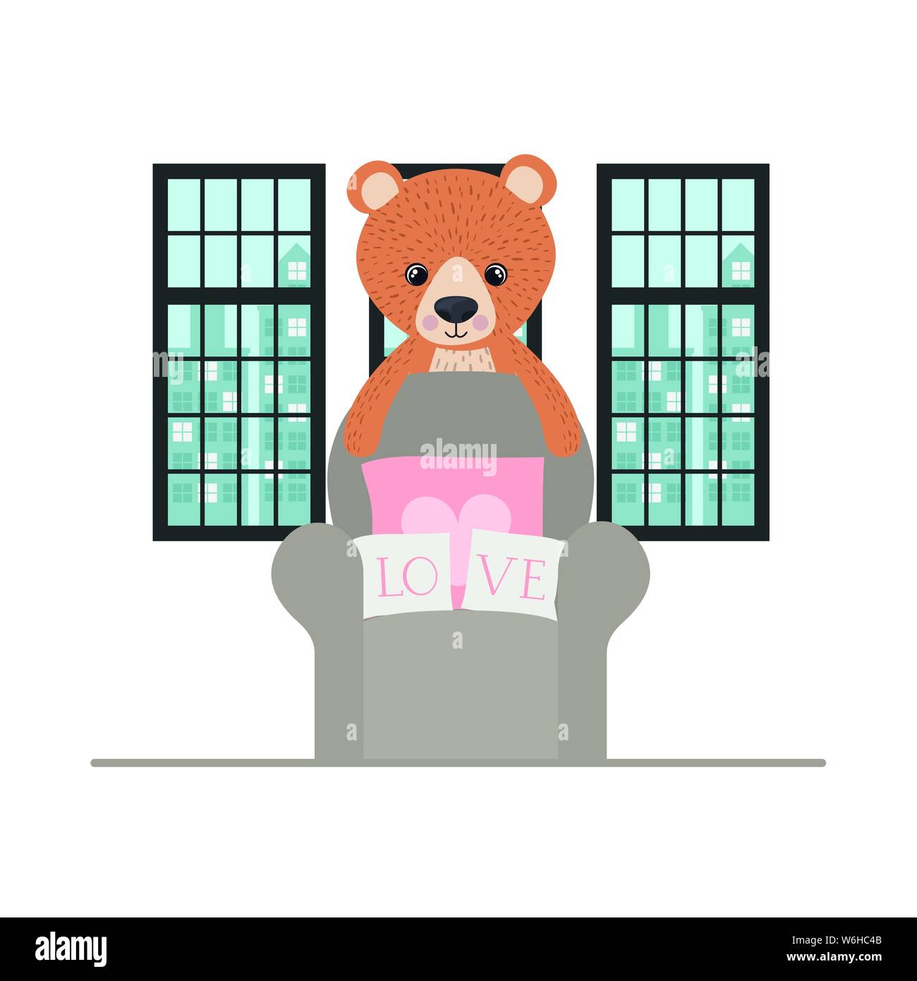 Isolated teddy bear vector design Stock Vector Image & Art - Alamy