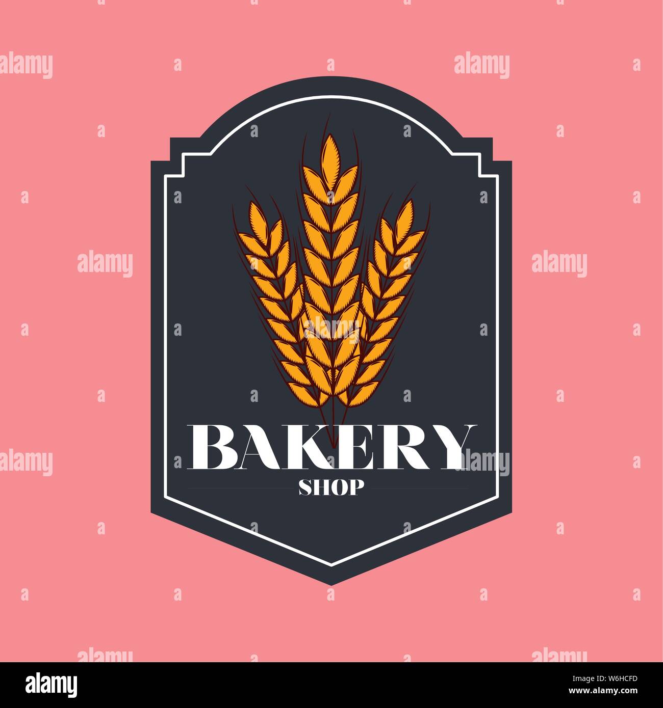Wheat and bakery shop vector design Stock Vector Image & Art - Alamy