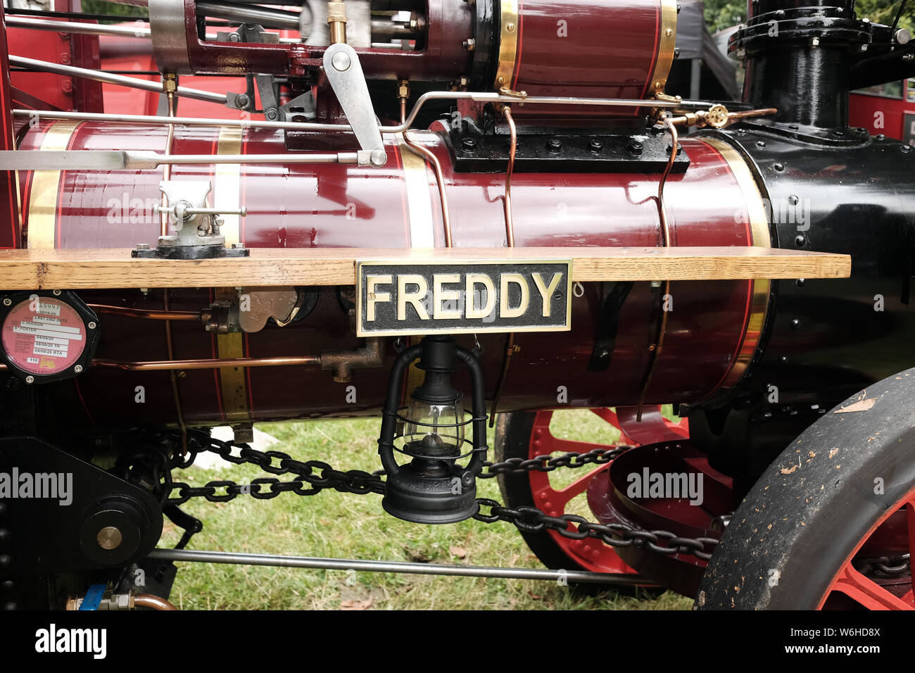 July 2019 - Steam engine gathering or Rally in New Barn Park, Swanley, Kent UK Stock Photo