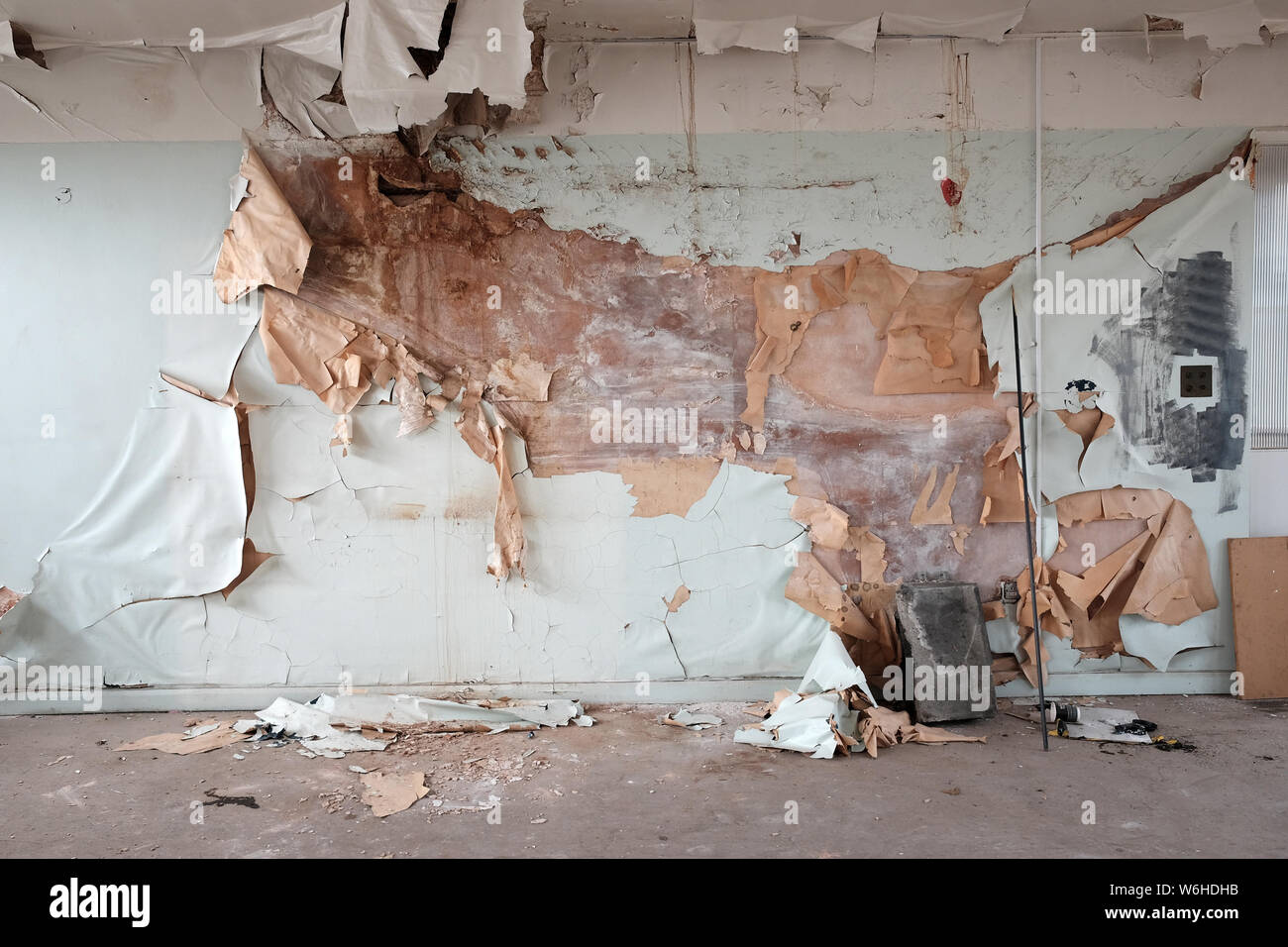 July 2019 Paint Peeling Off The Walls Of An Old Building