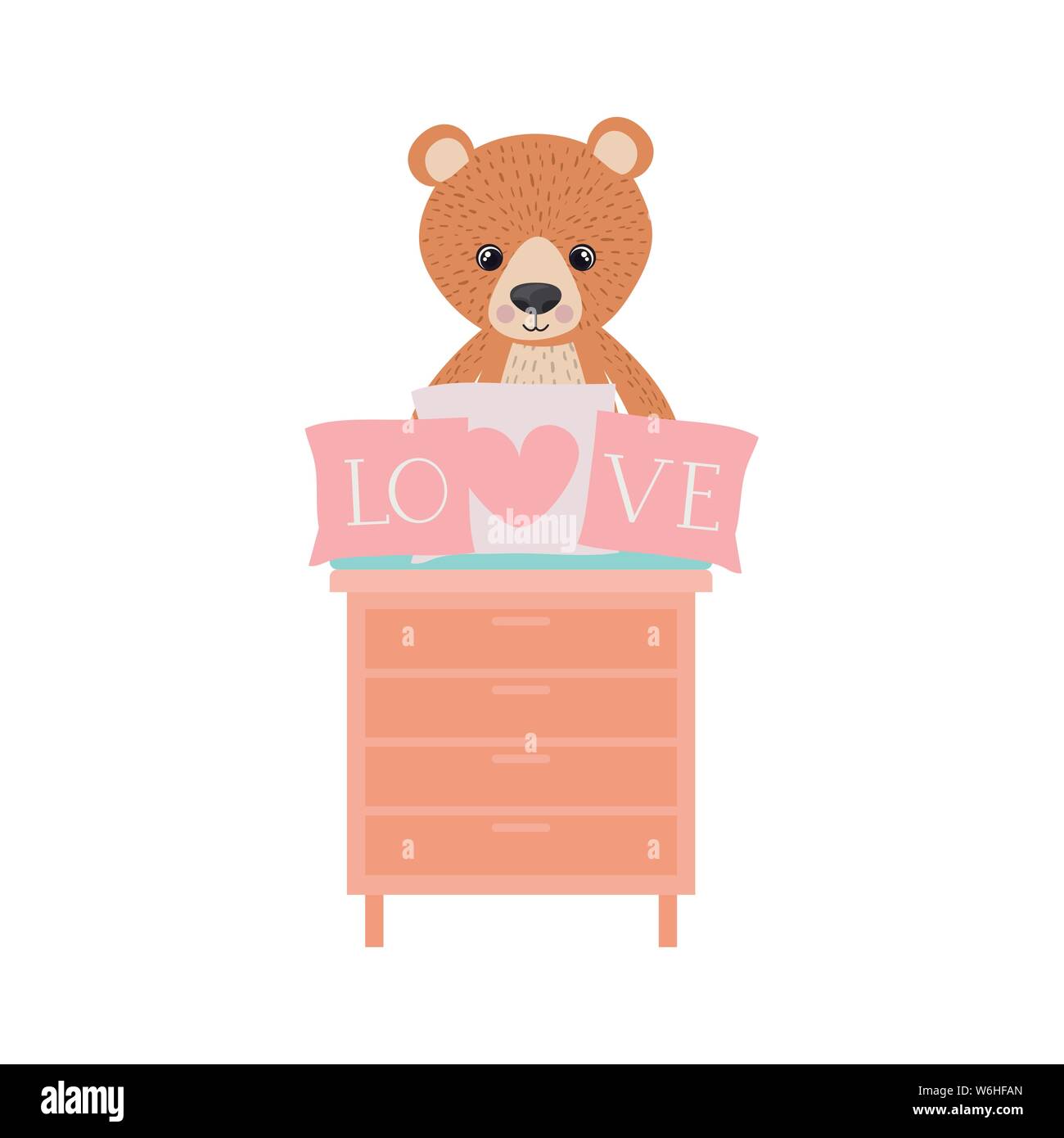 Isolated teddy bear vector design Stock Vector Image & Art - Alamy