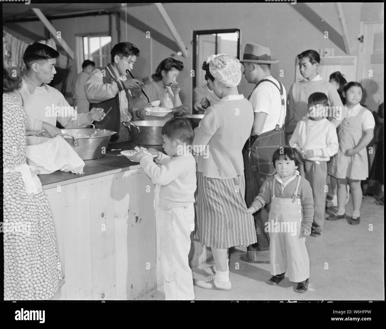 Heart Mountain Relocation Center, Heart Mountain, Wyoming. Dinner is ...
