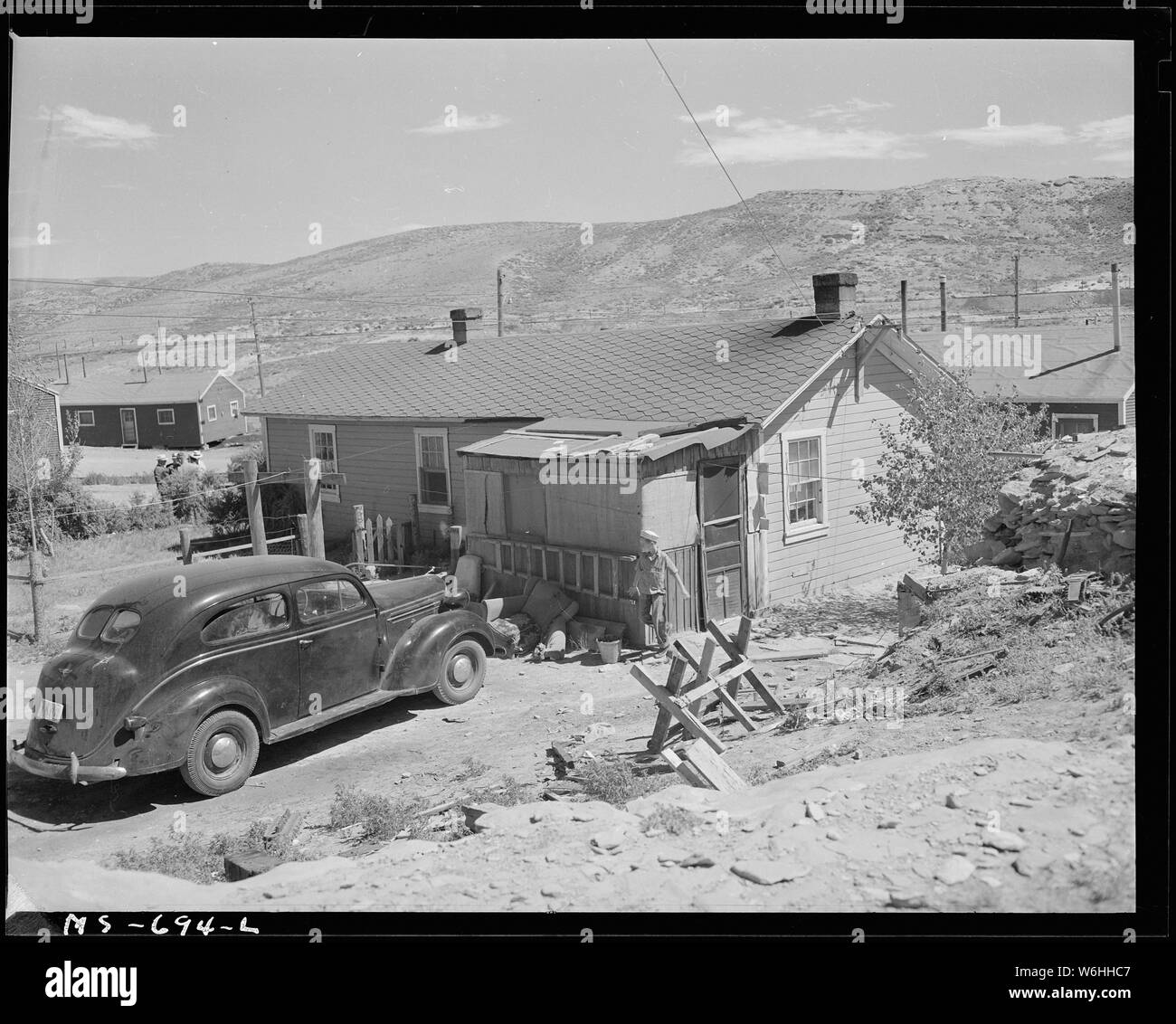 Home of miner living in company housing project. Union Pacific Coal