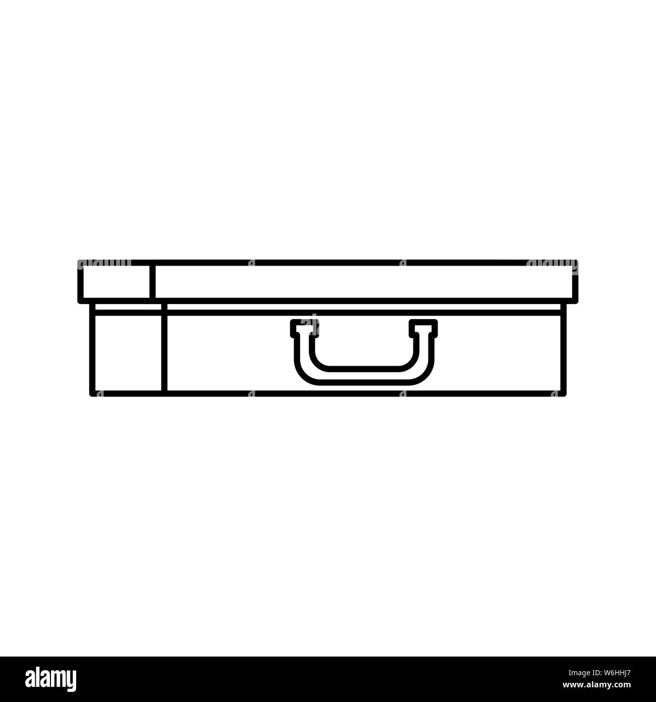 portfolio briefcase handle isolated icon Stock Vector Image & Art - Alamy