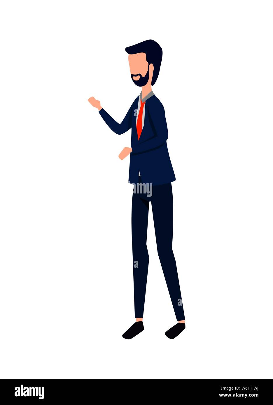 elegant young businessman avatar character Stock Vector Image & Art - Alamy