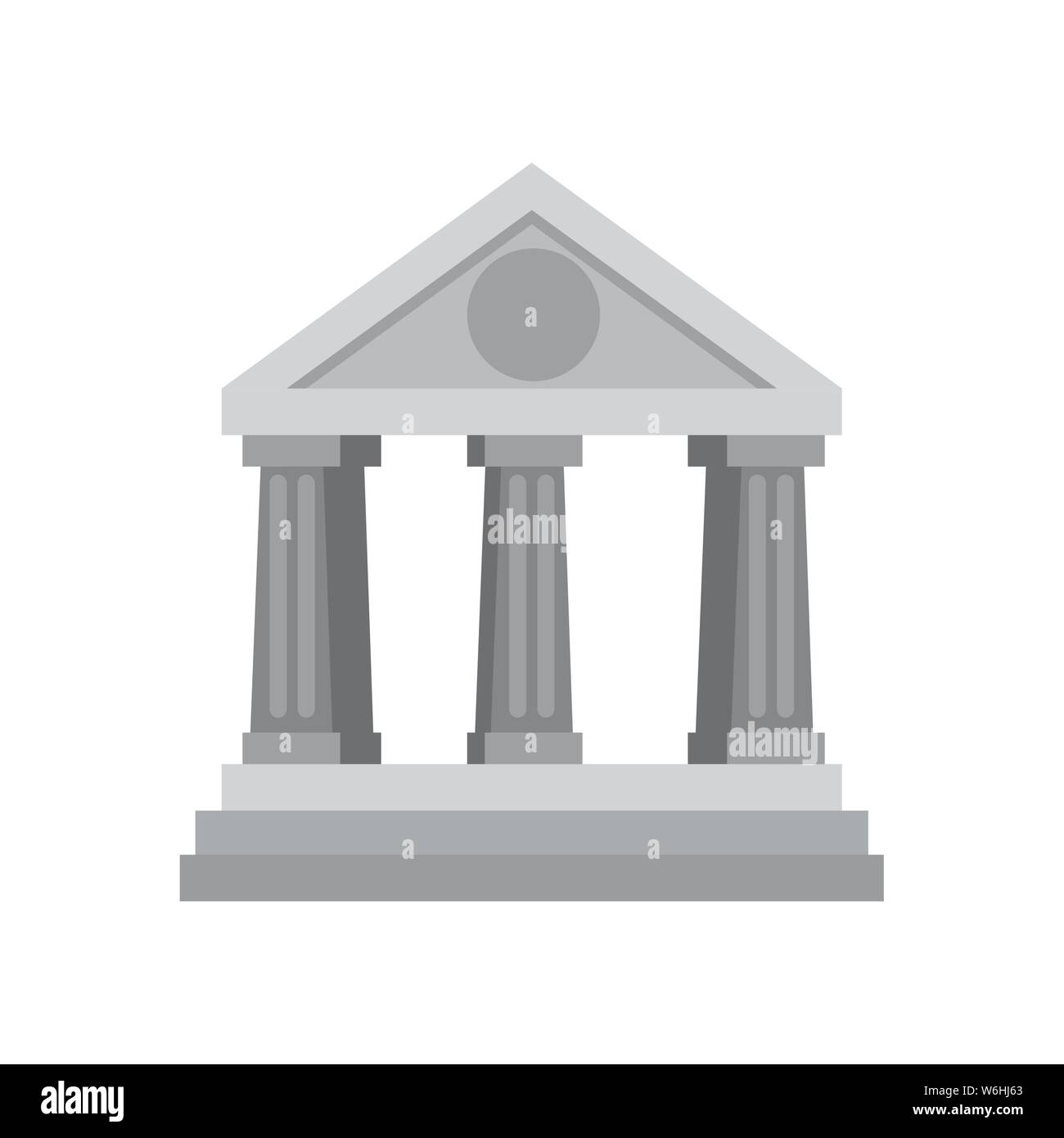 bank building facade isolated icon Stock Vector Image & Art - Alamy